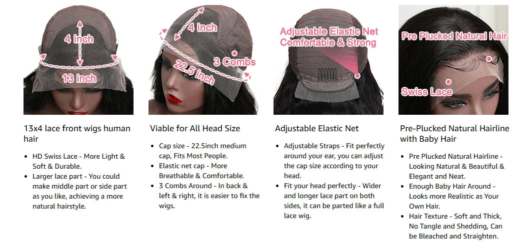 36 40 Inch 613 Honey Blonde Body Wave 250 Density 13x6 HD Lace Front Human Hair Wigs 13x4 HD Lace Frontal Wig for black women