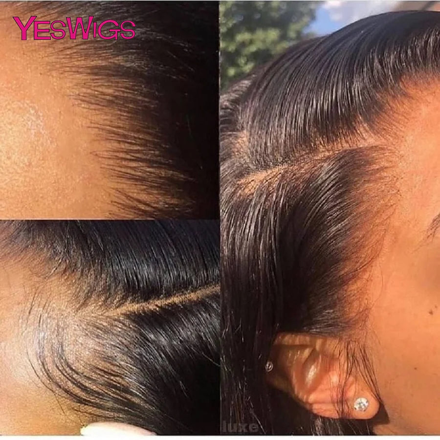 HD 13x6 Lace Front Human Hair Wigs For Women Pre Plucked 13X4 Brazilian Glueless Bone Straight Lace Frontal Wig 100% Human Hair