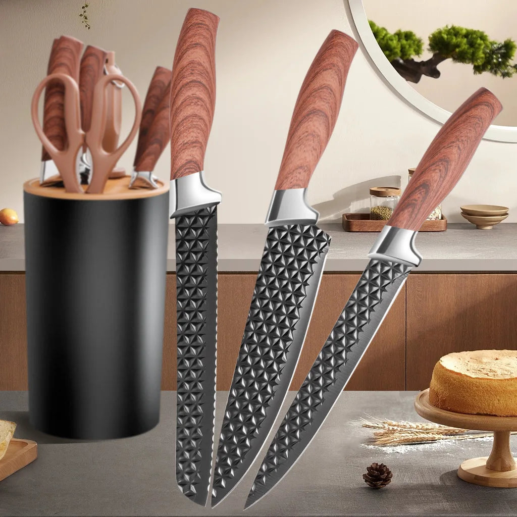 IOKO Chef Slicing Sushi Steak Santoku Knife Chef's Vegetable Fruit Japanese Kitchen Knife Set