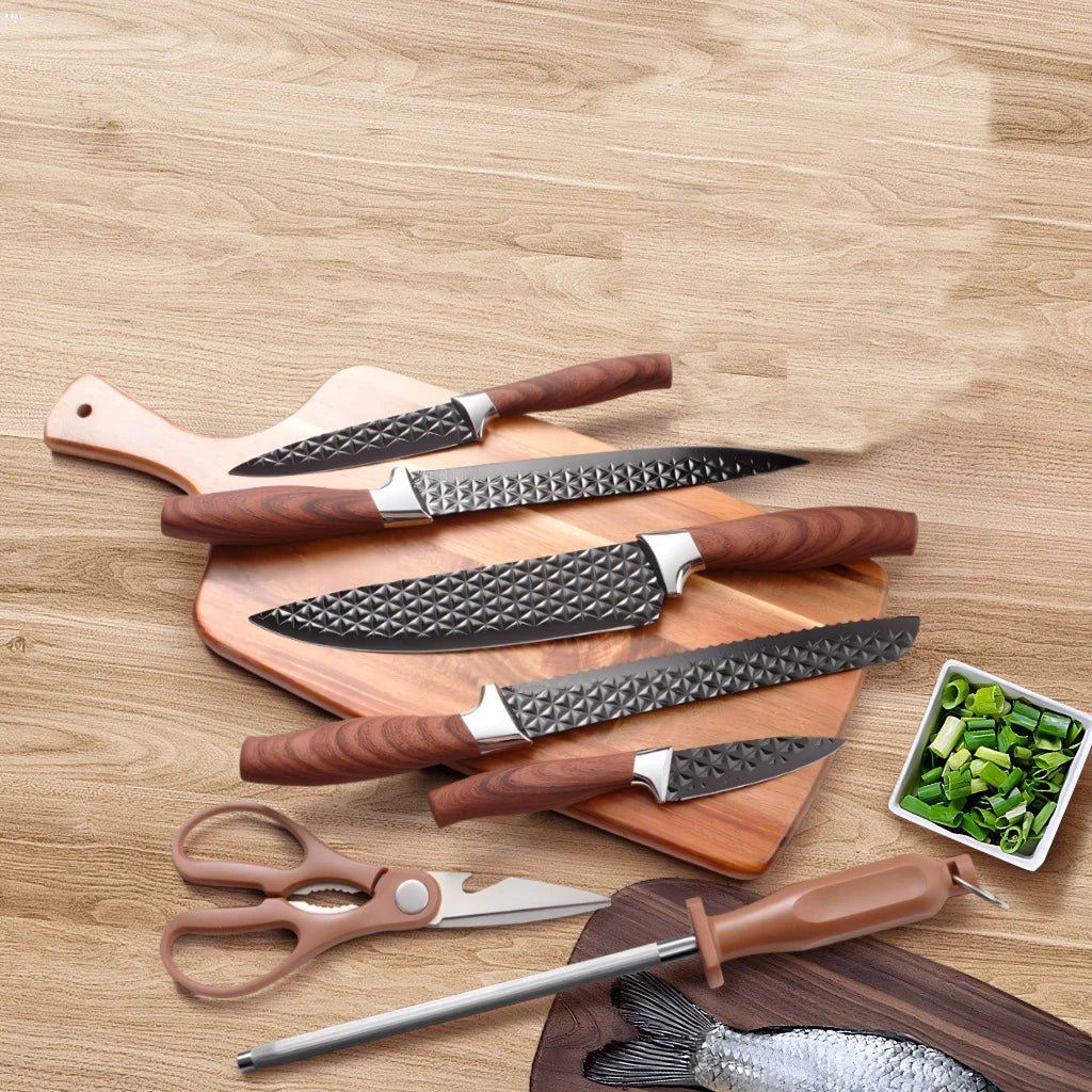 IOKO Chef Slicing Sushi Steak Santoku Knife Chef's Vegetable Fruit Japanese Kitchen Knife Set