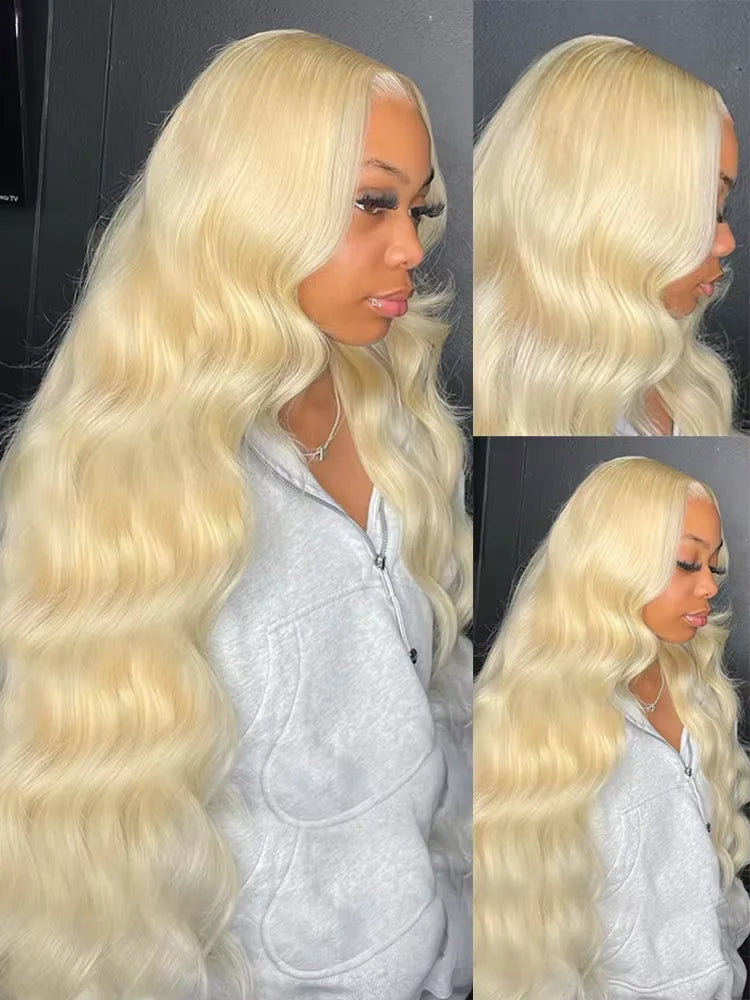 36 40 Inch 613 Honey Blonde Body Wave 250 Density 13x6 HD Lace Front Human Hair Wigs 13x4 HD Lace Frontal Wig for black women