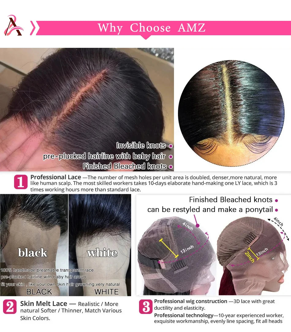 13x4 Lace Front Human Hair Wig Brazilian Body Wave Human Hair Wigs 13x6 Hd Lace Frontal Wig For Women 4x4 Human Hair Closure Wig