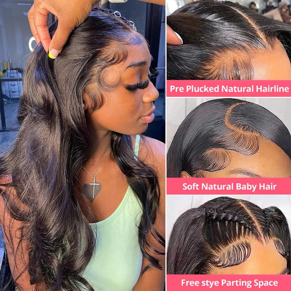 Easy and Go Glueless Wig Body Wave 6x4 5x5 Lace Closure Glueless Wig Human Hair Ready To Wear Pre Cut Pre plucked 13x4 Lace Wigs