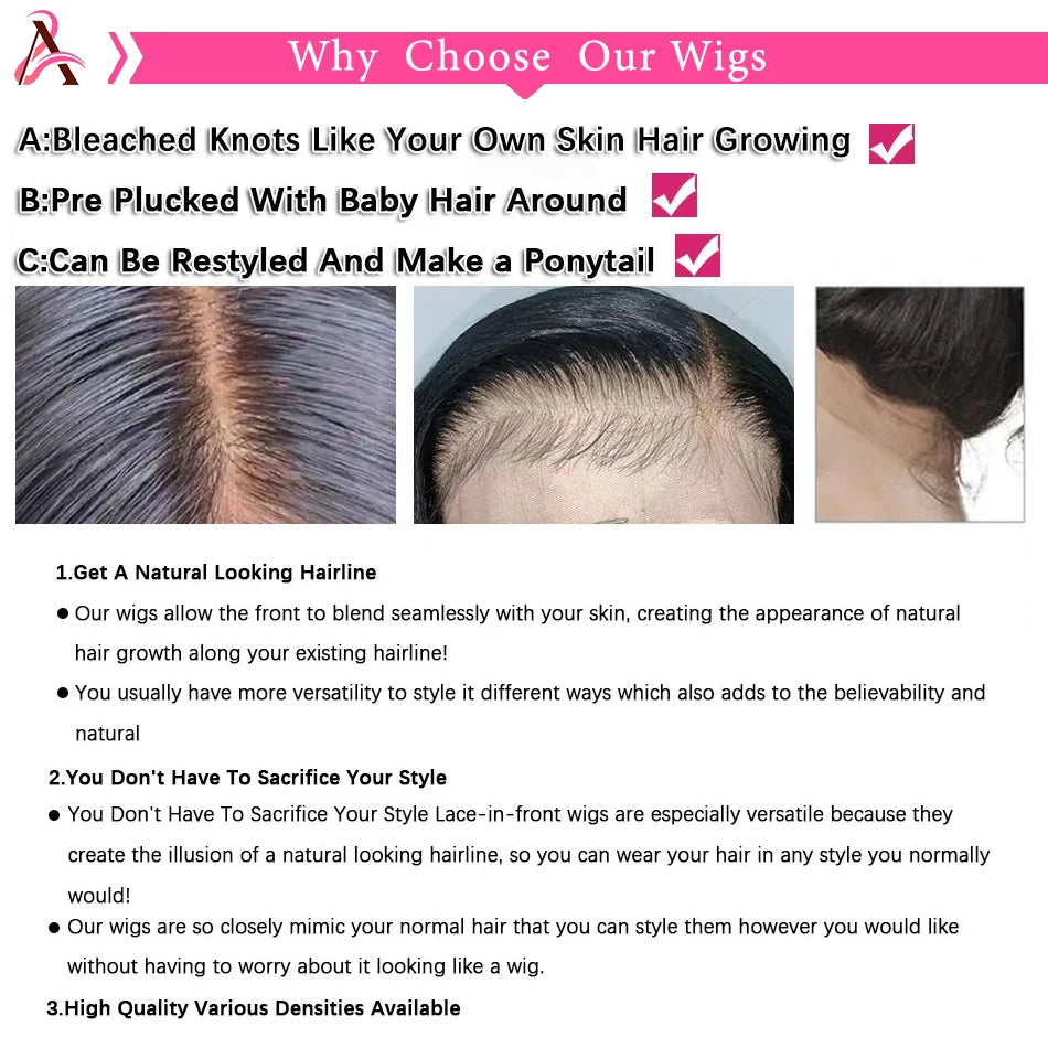 13x4 Lace Front Human Hair Wig Brazilian Body Wave Human Hair Wigs 13x6 Hd Lace Frontal Wig For Women 4x4 Human Hair Closure Wig