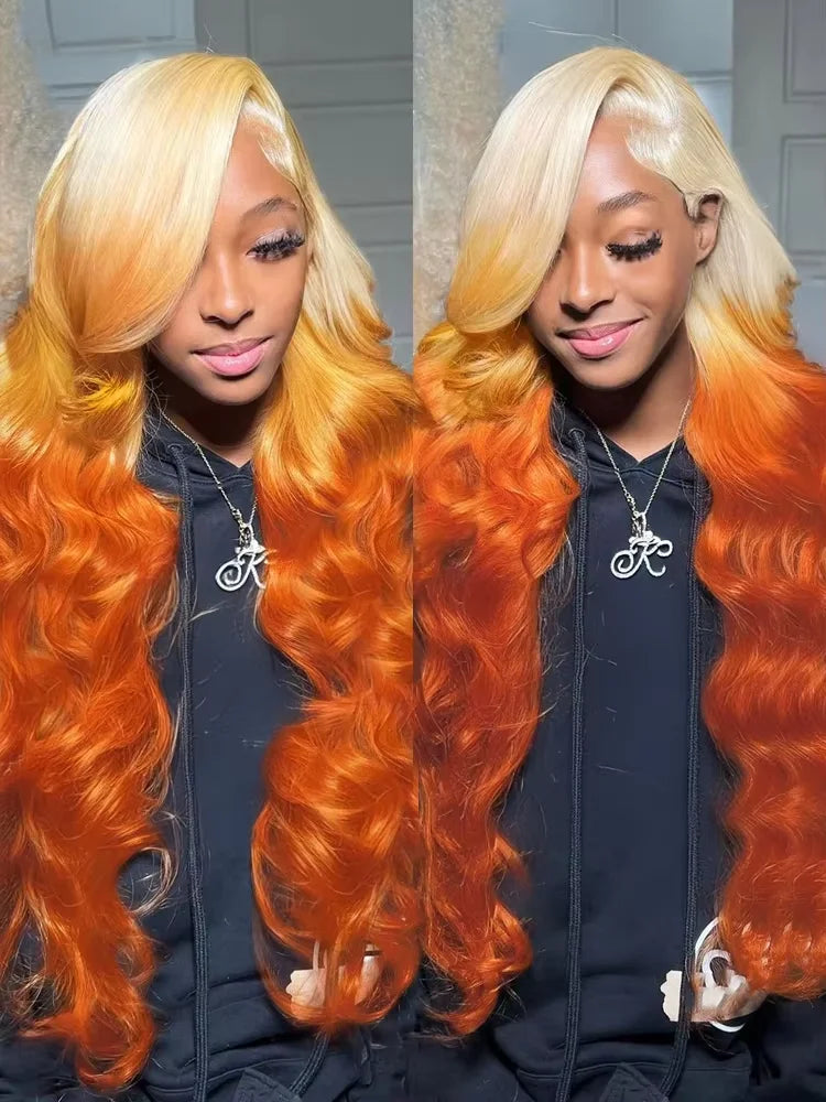 36 40 Inch 613 Honey Blonde Body Wave 250 Density 13x6 HD Lace Front Human Hair Wigs 13x4 HD Lace Frontal Wig for black women