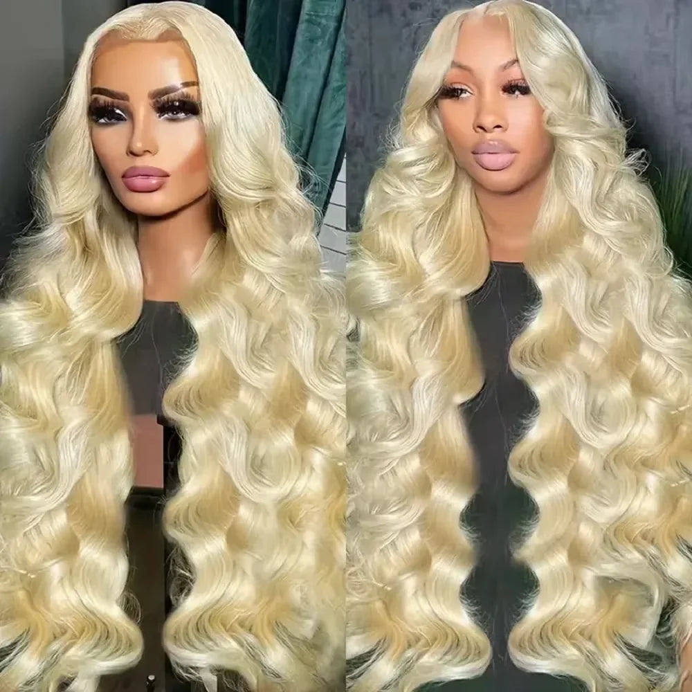 36 40 Inch 613 Honey Blonde Body Wave 250 Density 13x6 HD Lace Front Human Hair Wigs 13x4 HD Lace Frontal Wig for black women